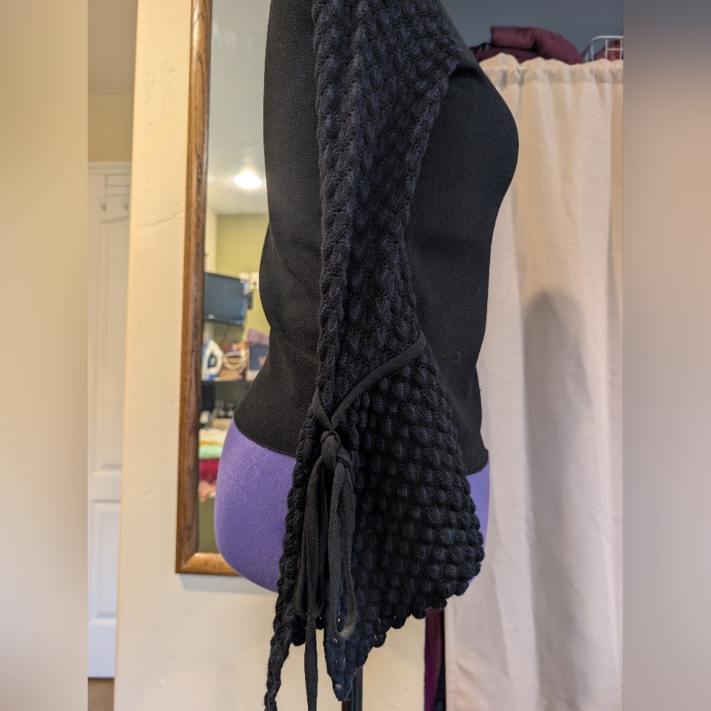 SeeByChloe made in Portugal black sweater with flared sleeves. size 38